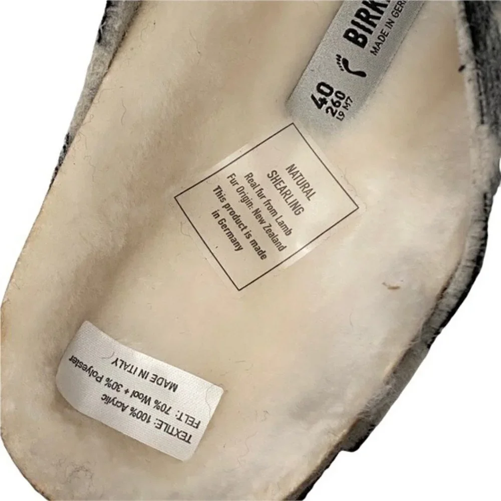 Birkenstock Arizona Rivet Plaid White Narrow Fit Men’s Szs 39/US 6 and 40/US 7